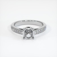 Silver Pave Ring Setting Image
