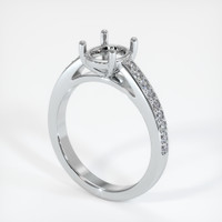 10K White Gold Pave Ring Setting Video