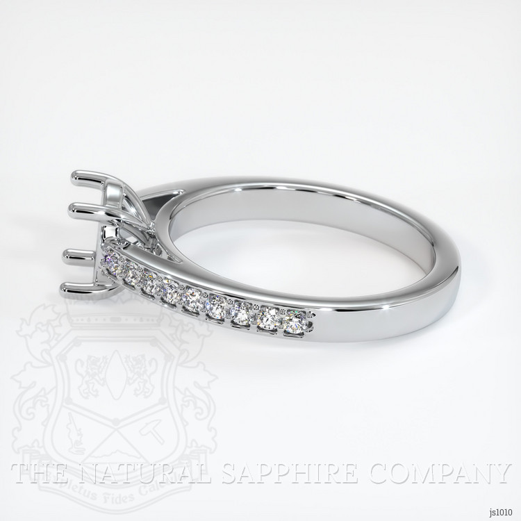 10K White Gold Pave Ring Setting