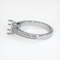 14K White Gold Pave Ring Setting Image