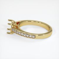 18K Yellow Gold Pave Ring Setting Image