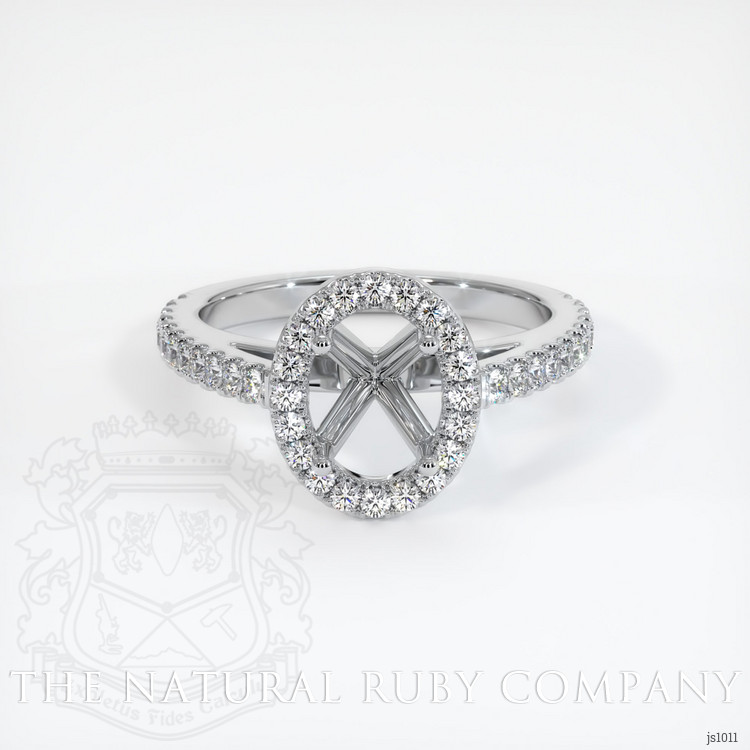 Platinum 950 Pave Ring Setting