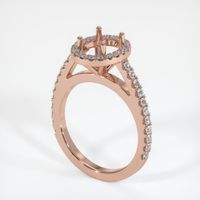 14K Rose Gold Pave Ring Setting Video
