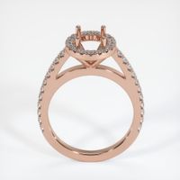 14K Rose Gold Pave Ring Setting Image