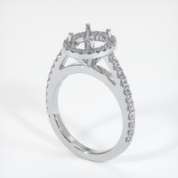 10K White Gold Pave Ring Setting Video