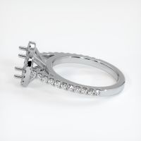 14K White Gold Pave Ring Setting Image