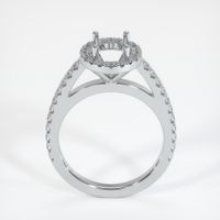 14K White Gold Pave Ring Setting Image