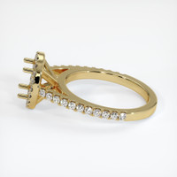 10K Yellow Gold Pave Ring Setting Image