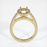 14K Yellow Gold Pave Ring Setting Image
