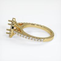 18K Yellow Gold Pave Ring Setting Image