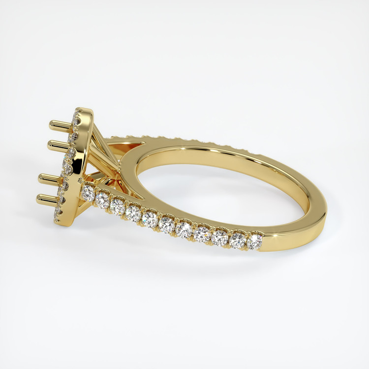 18K Yellow Gold Pave Ring Setting