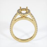 18K Yellow Gold Pave Ring Setting Image