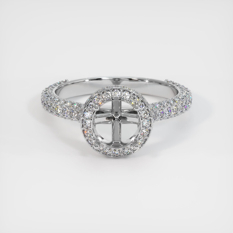 Platinum 950 Pave Ring Setting