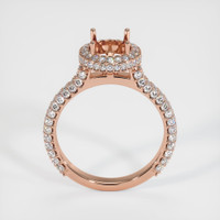 14K Rose Gold Pave Ring Setting Image