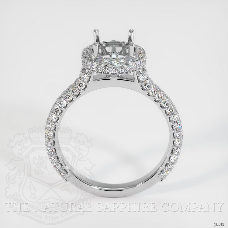 10K White Gold Pave Ring Setting