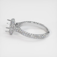 14K White Gold Pave Ring Setting Image
