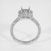 14K White Gold Pave Ring Setting Image