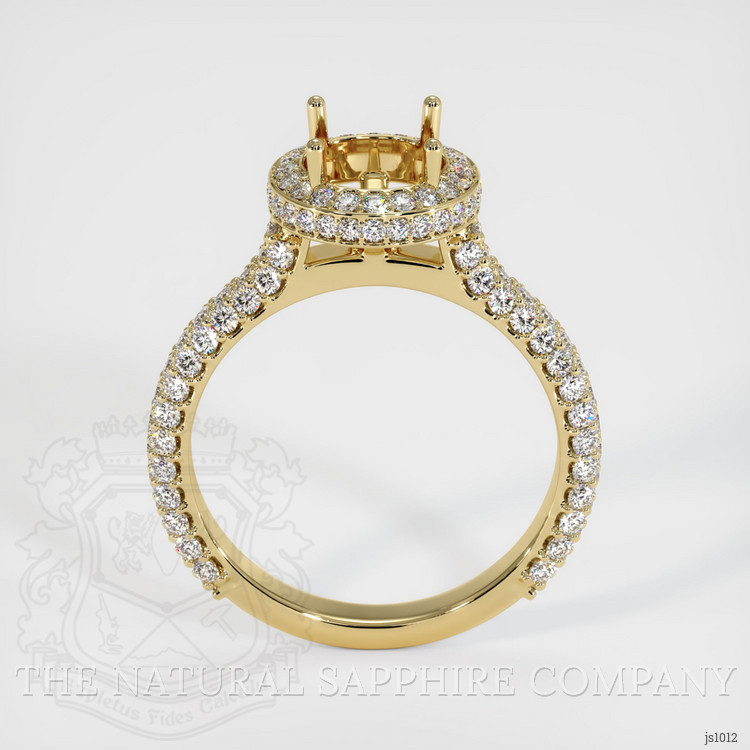 14K Yellow Gold Pave Ring Setting