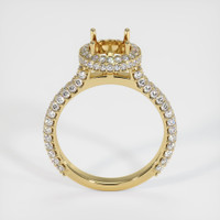 18K Yellow Gold Pave Ring Setting Image