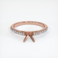 14K Rose Gold Pave Ring Setting Image