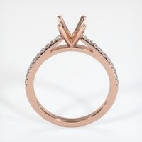 14K Rose Gold Pave Ring Setting Image
