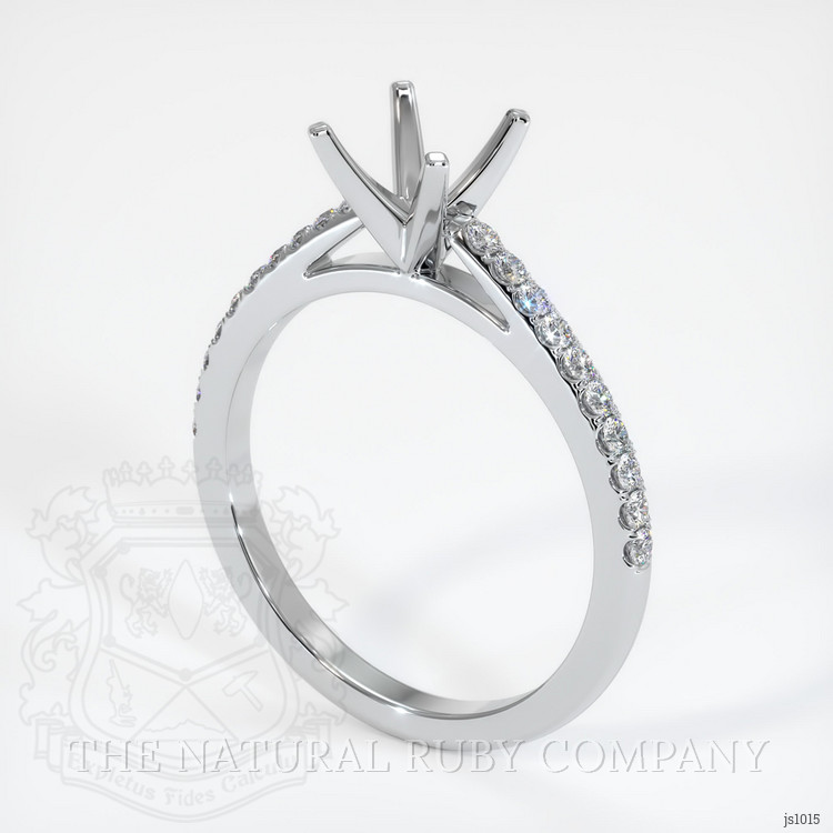 Silver Pave Ring Setting