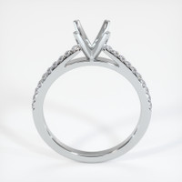 Silver Pave Ring Setting Image