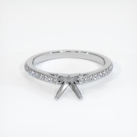 10K White Gold Pave Ring Setting Image
