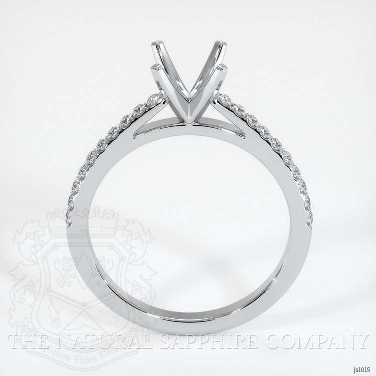 10K White Gold Pave Ring Setting