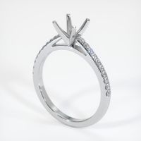 18K White Gold Pave Ring Setting Video