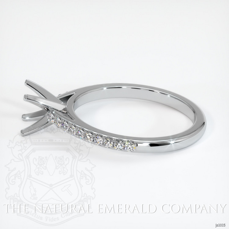 18K White Gold Pave Ring Setting