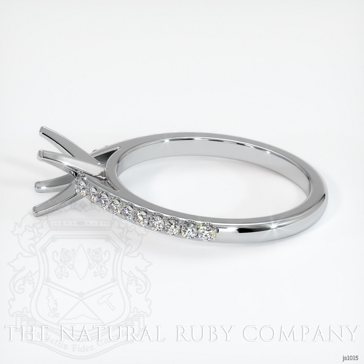 18K White Gold Pave Ring Setting