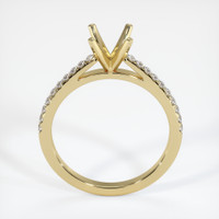 10K Yellow Gold Pave Ring Setting Image