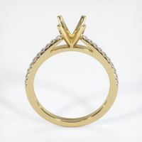 14K Yellow Gold Pave Ring Setting Image