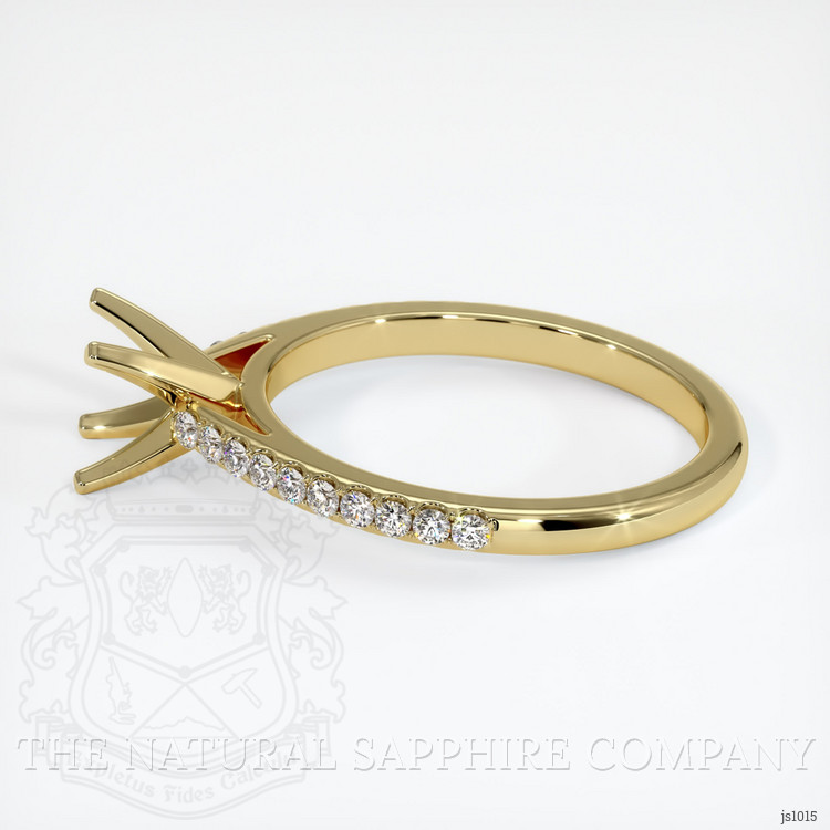 18K Yellow Gold Pave Ring Setting