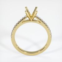 18K Yellow Gold Pave Ring Setting Image