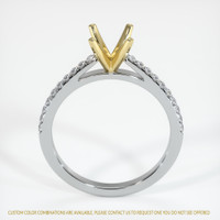 18K Yellow & White Pave Ring Setting Image