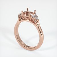 14K Rose Gold Accent Stones Ring Setting Video