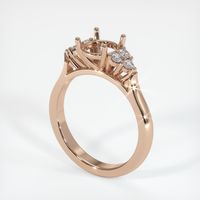 18K Rose Gold Accent Stones Ring Setting Video