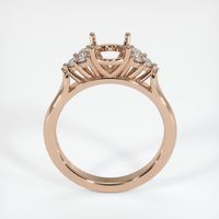 18K Rose Gold Accent Stones Ring Setting Image