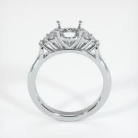 18K White Gold Accent Stones Ring Setting Image