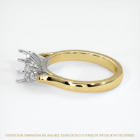 14K White & Yellow Accent Stones Ring Setting Image