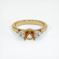 10K Yellow Gold Accent Stones Ring Setting Image