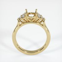 14K Yellow Gold Accent Stones Ring Setting Image