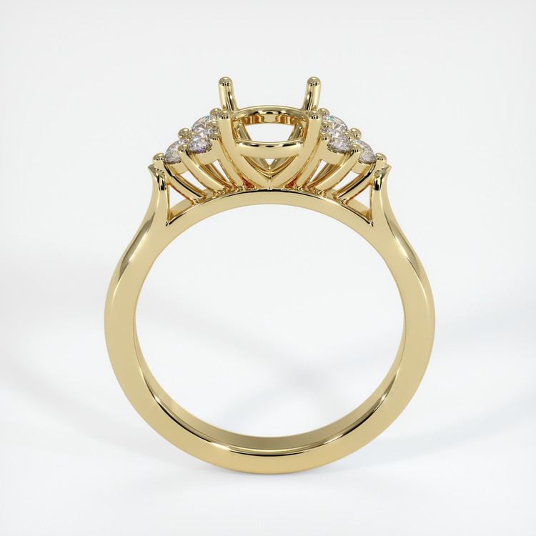 14K Yellow Gold Accent Stones Ring Setting