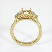 18K Yellow Gold Accent Stones Ring Setting Image