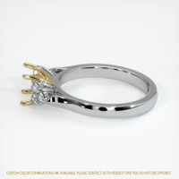 14K Yellow & White Accent Stones Ring Setting Image