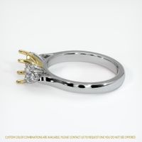 18K Yellow & White Accent Stones Ring Setting Image