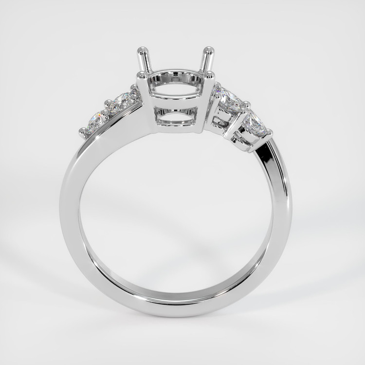Platinum 950 Accent Stones Ring Setting