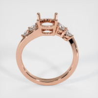 14K Rose Gold Accent Stones Ring Setting Image